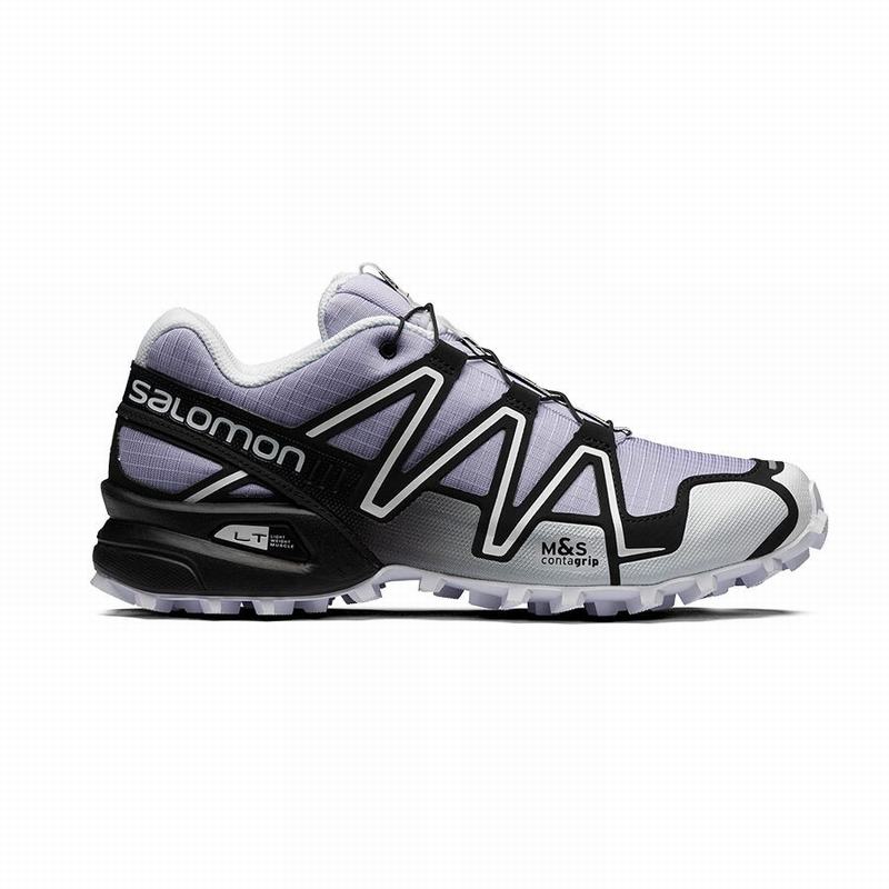 Salomon Israel SPEEDCROSS 3 - Mens Trail Running Shoes - Purple/Black (GRDS-20739)